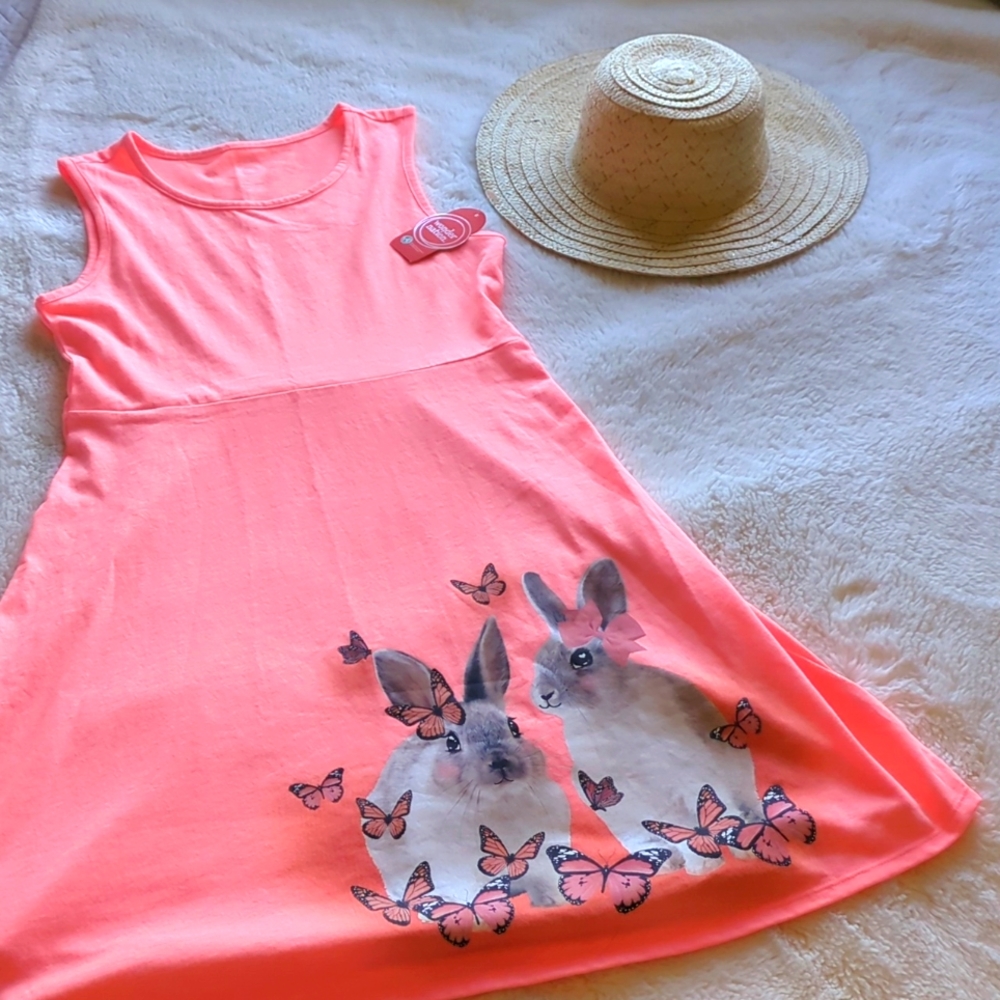 Easter Dress and Hat, New with Tags, girls 14/16, Hat small/medium